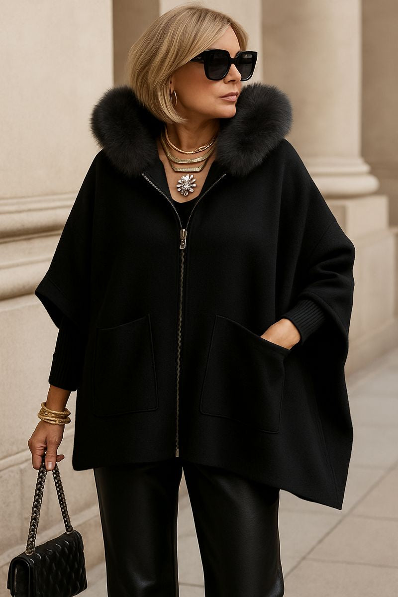 Cardigan Cape Oversize Femme – Chaud & Élégant