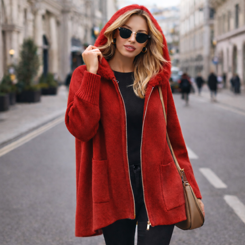 Cardigan Cape Oversize Femme – Chaud & Élégant