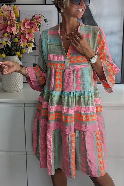 Robe Joudia Bohémienne À Paliers