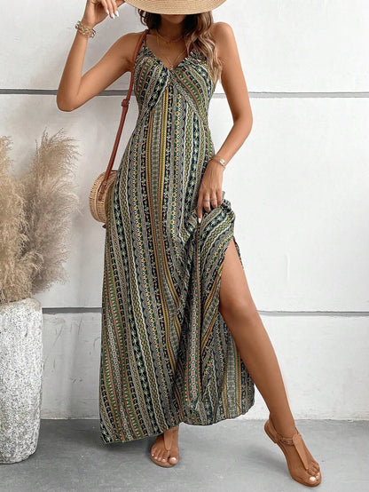 Robe D'été Bohème Sans Bretelles