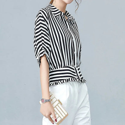 Chemise Top Style Italien À Rayures