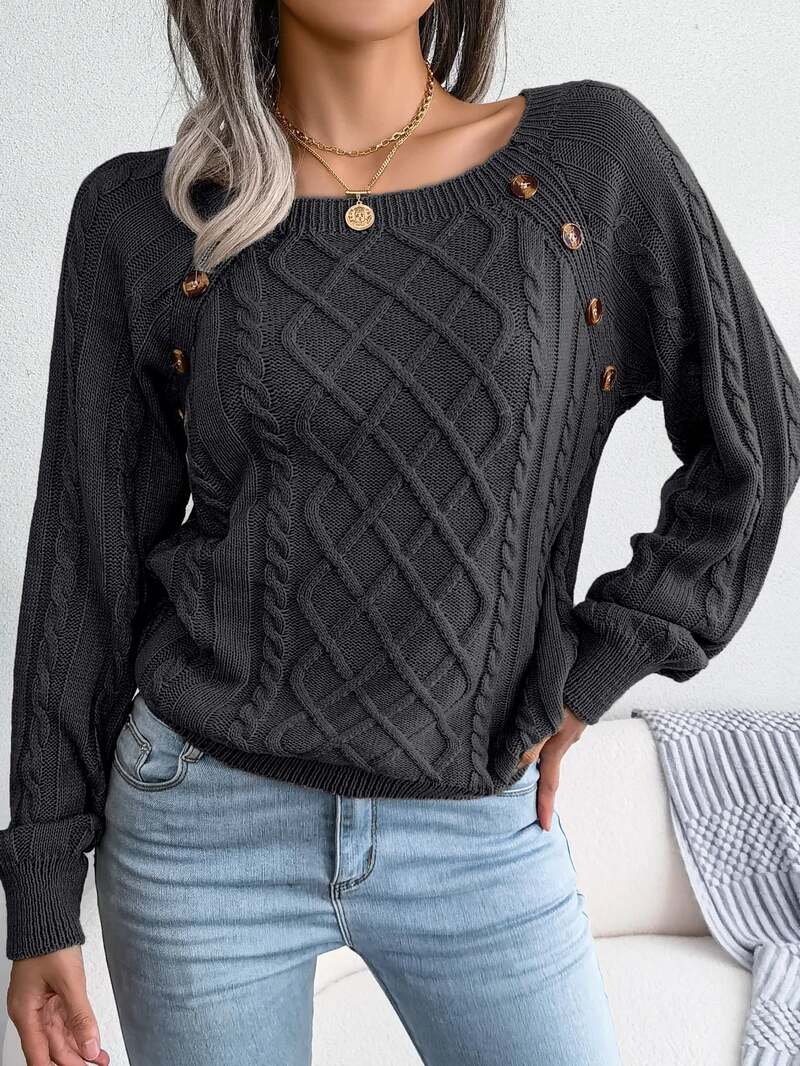 Pull Baritz En Maille Torsadée