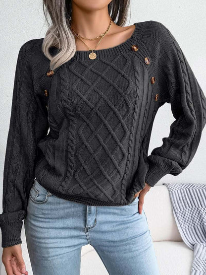 Pull Baritz En Maille Torsadée