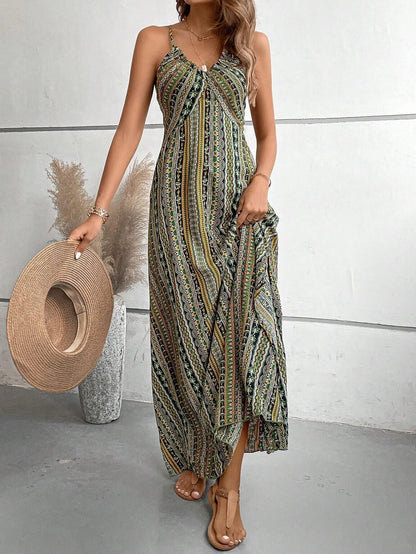 Robe D'été Bohème Sans Bretelles