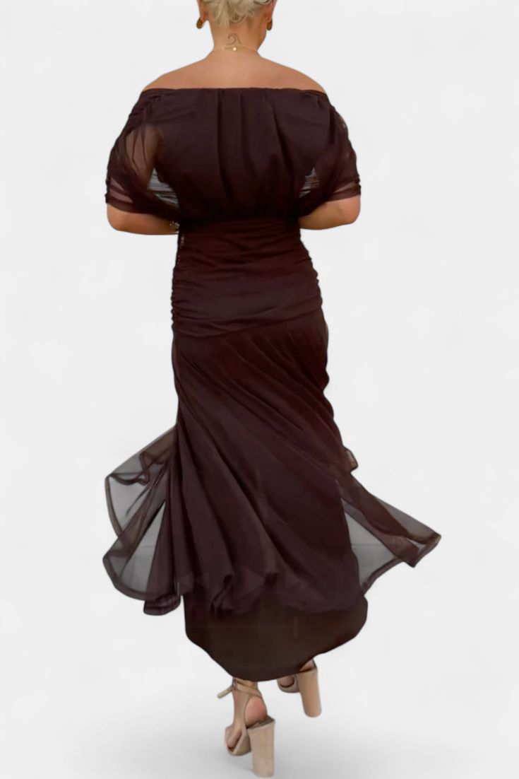 Robe Marissa Longue À Fleurs & Col En V