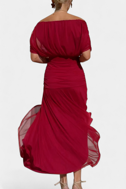 Robe Marissa Longue À Fleurs & Col En V