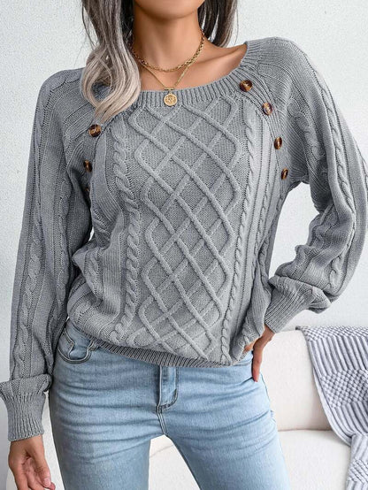Pull Baritz En Maille Torsadée
