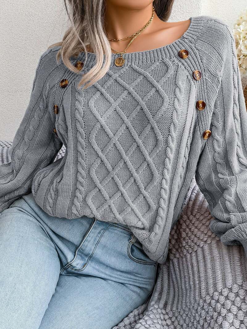 Pull Baritz En Maille Torsadée