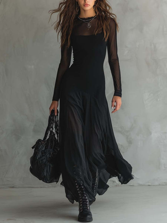 Robe Longue En Tulle Au Charme Éthéré
