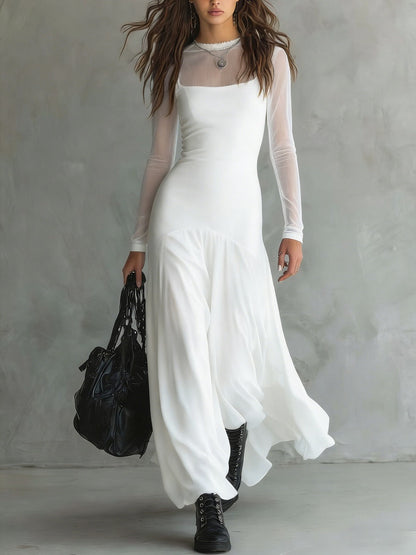 Robe Longue En Tulle Au Charme Éthéré
