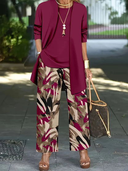 Casual Coat Vest Pants Three-piece Suit