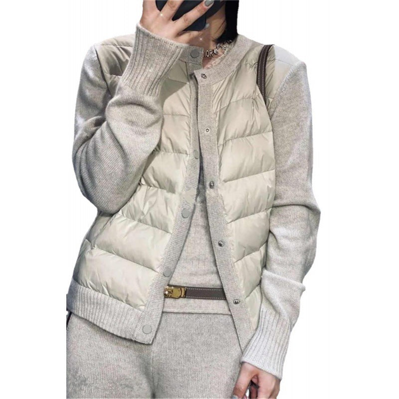 Veste Doudoune Cardigan Femme