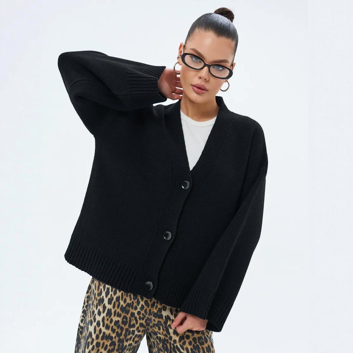 Cardigan épais en tricot