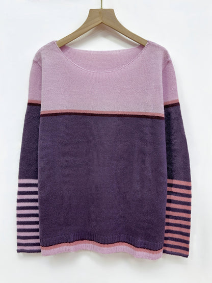 Pull Rayé En Cachemire
