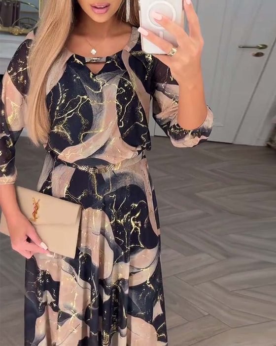 Robe Cheyenne En Mousseline Imprimée