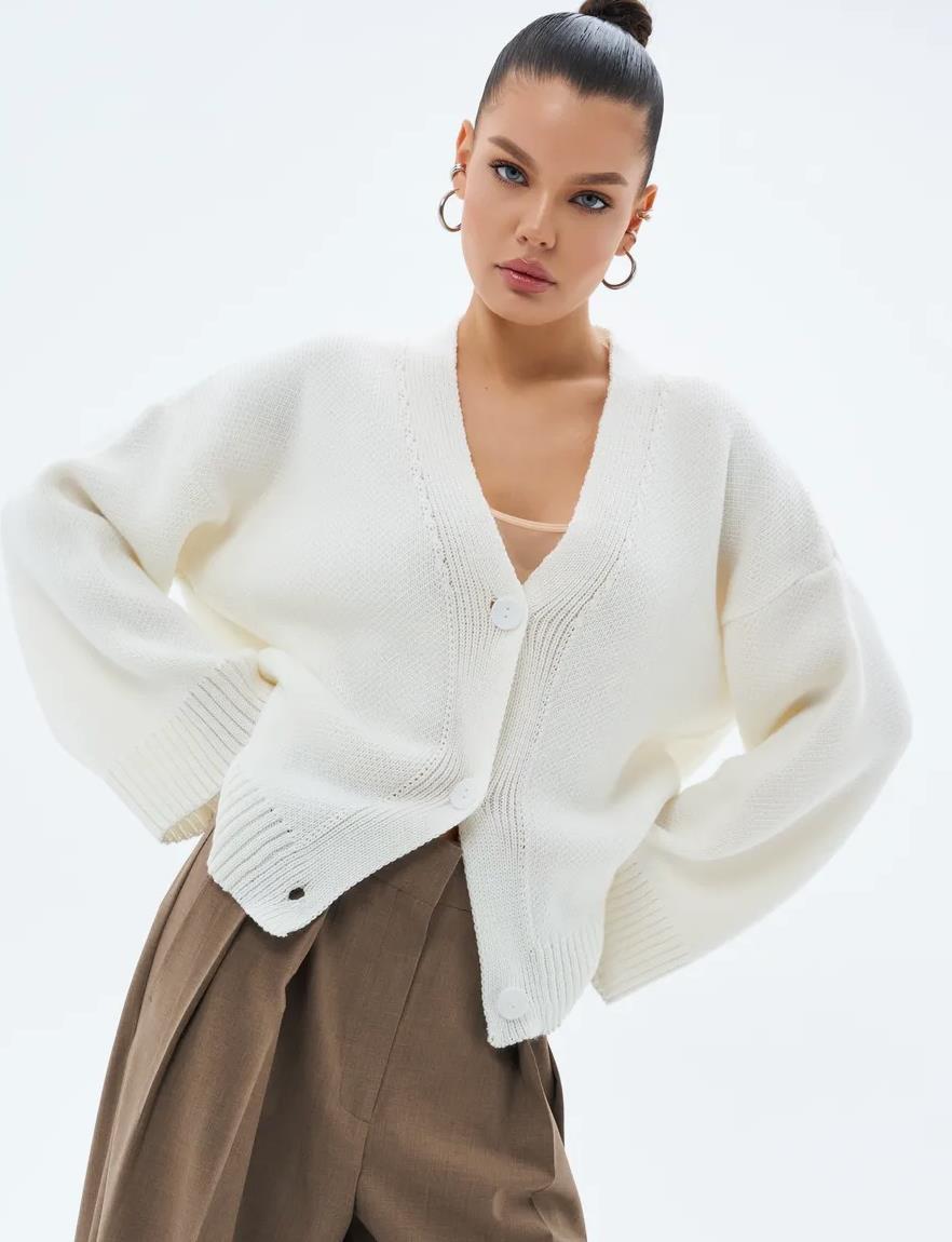 Cardigan épais en tricot