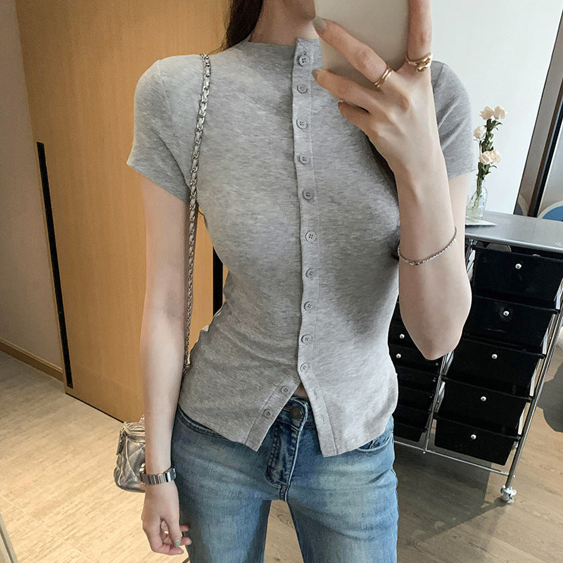 Casual Cardigan Short-sleeve T-shirt Women's