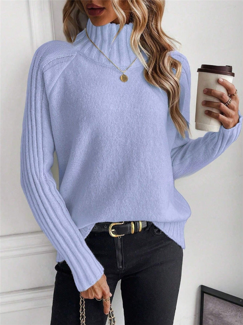 Pull-over à manches longues Raglan pour femmes
