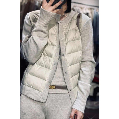 Veste Doudoune Cardigan Femme