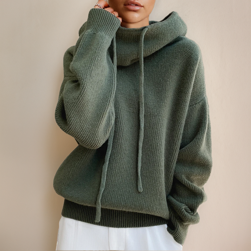 Sweat À Capuche Oversize Tricoté