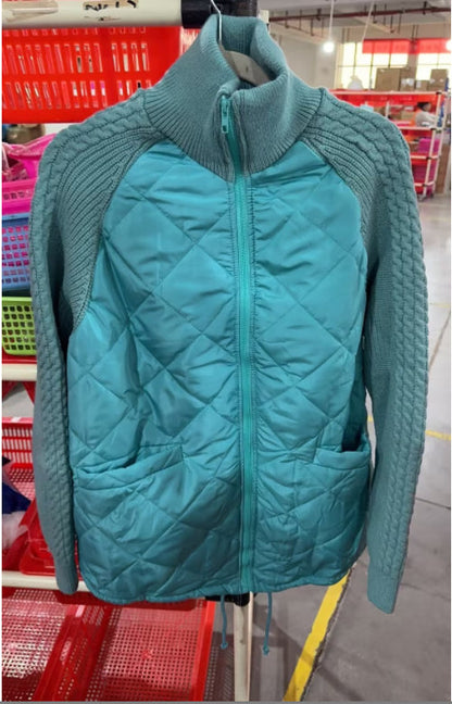 Veste d’Hiver Femme Matelassée à Col Montant – Élégante & Pratique