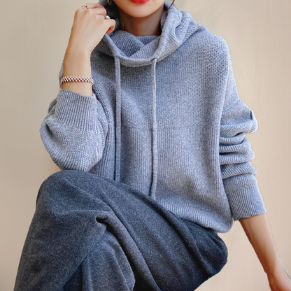 Sweat À Capuche Oversize Tricoté