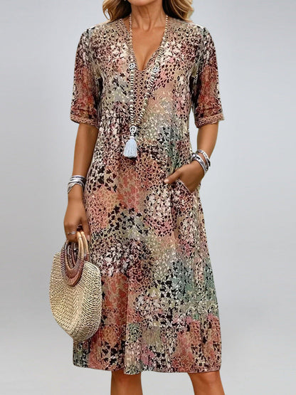 Robe à col en V
