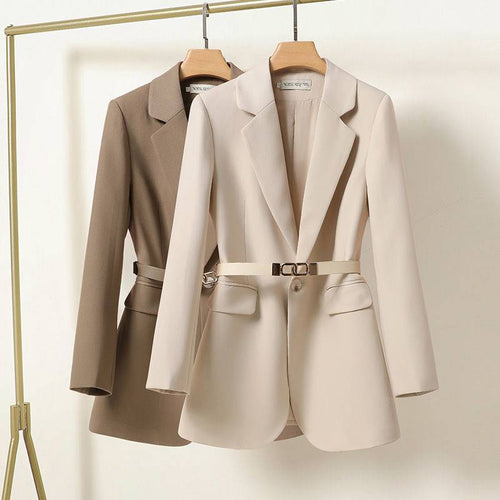 manteau mi-long pour femme, ajusté à la taille