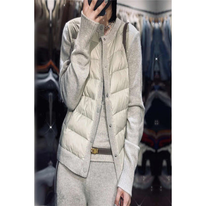 Veste Doudoune Cardigan Femme