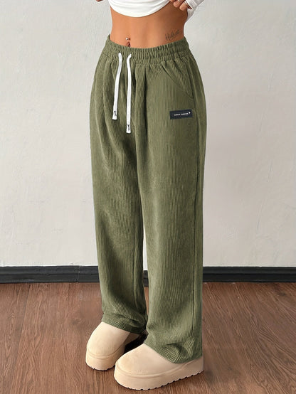Pantalon Shaina En Velours Côtelé
