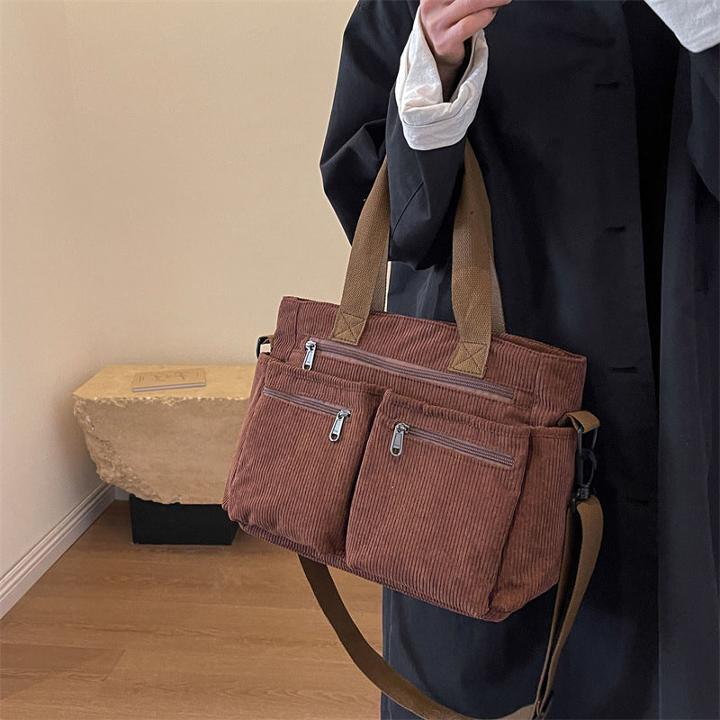 Sac En Velours Côtelé