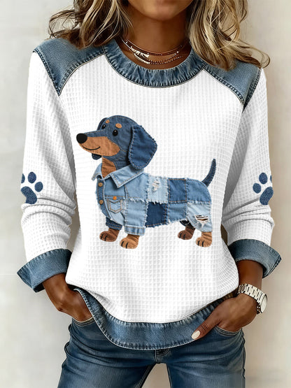 Pull Leina En Coton & Denim